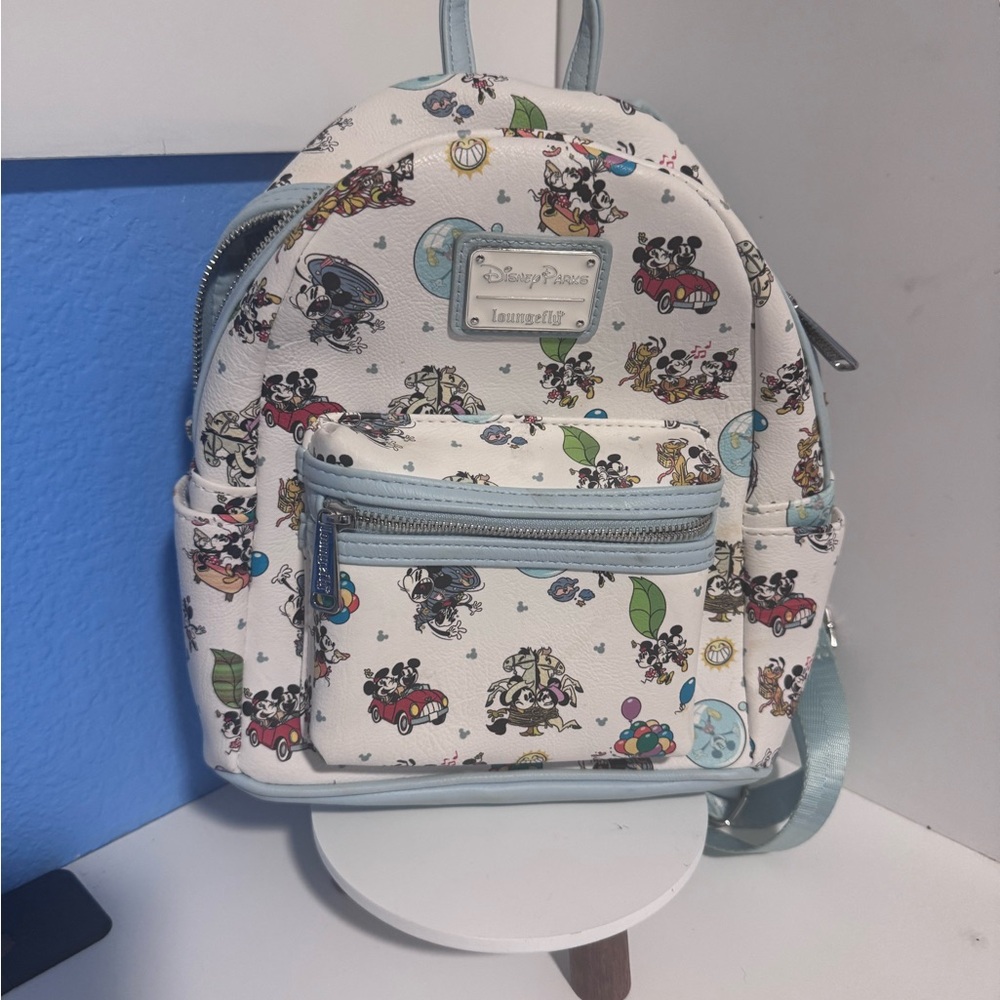 Loungefly Mickey and Minnie Runaway Railway Backpack